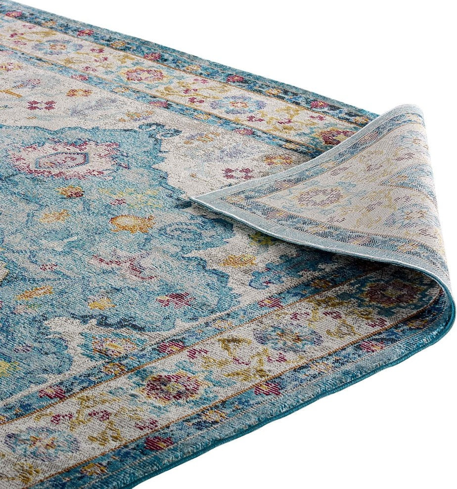 Success Anisah Distressed Vintage Floral Persian Medallion 5x8 Area Rug