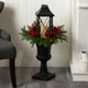 33" Holiday Greenery, Berries & Pinecones, Urn W/ Large Lantern & LED Candle