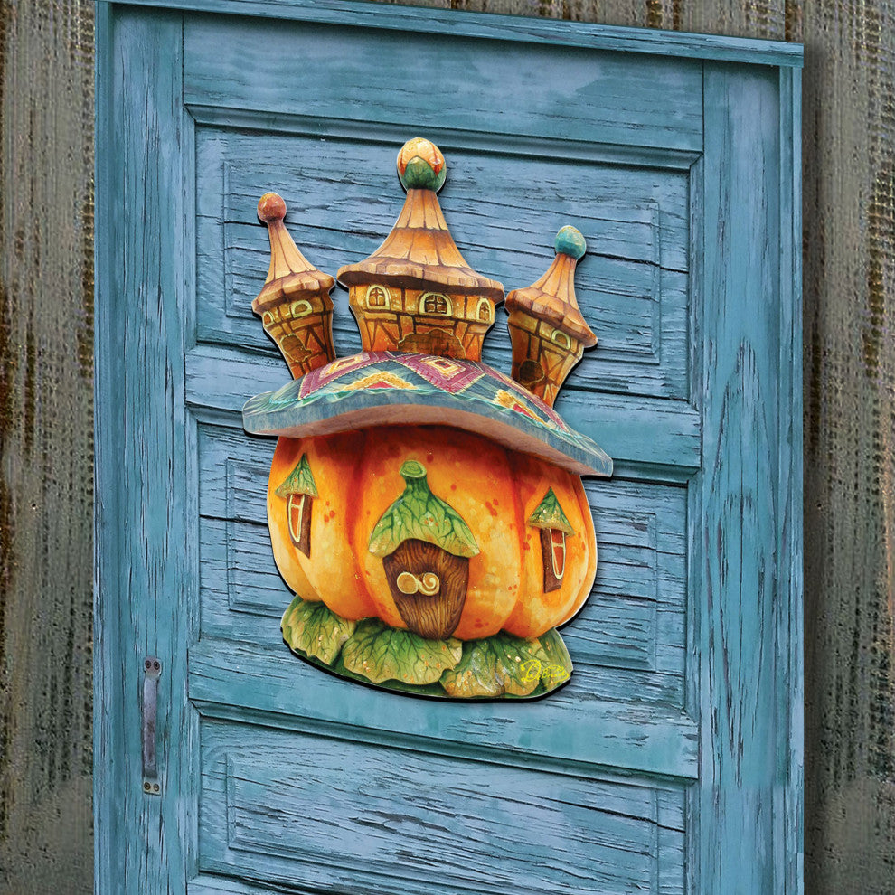 Halloween Pumpkin Dome Door Hanger