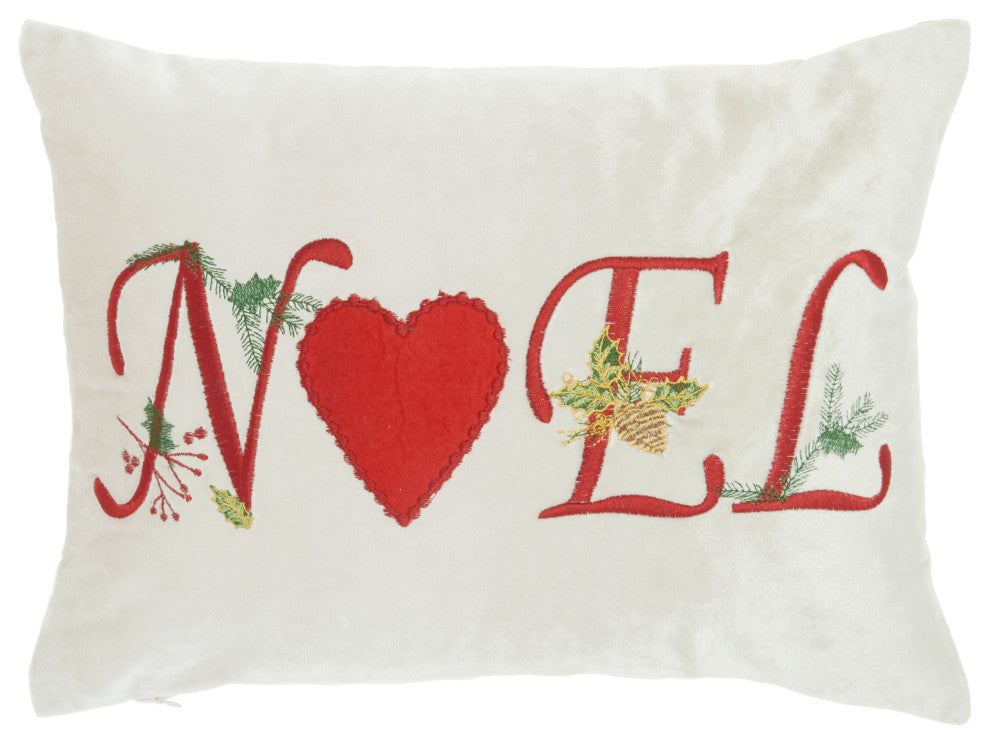 Nourison L1776 Throw Pillow, Beige, 12" x 16"