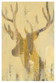 "Golden Antlers II" Digital Paper Print by Albena Hristova, 18"x26"