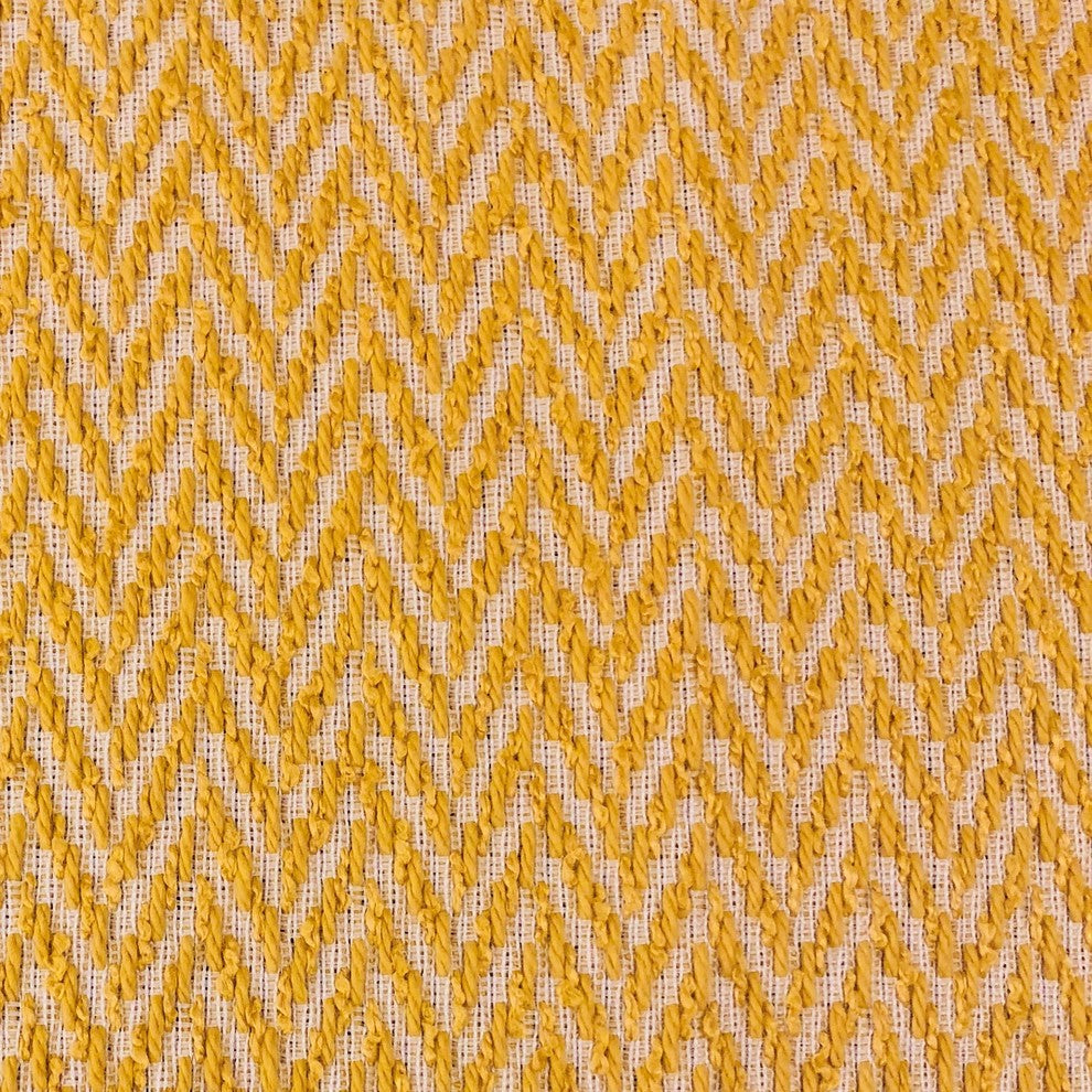 Zun Rise Yellow and Beige Luxury Throw Pillow, 20"x30" Queen