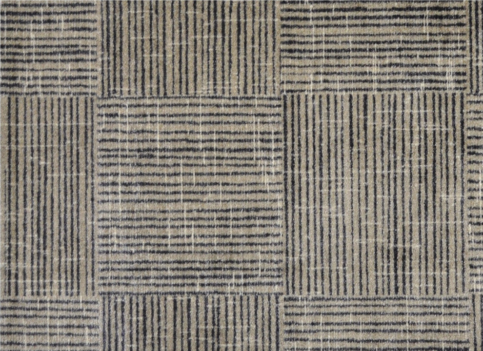 2' x 3' Modern Geo Lines, Squares Washable Floor Mat