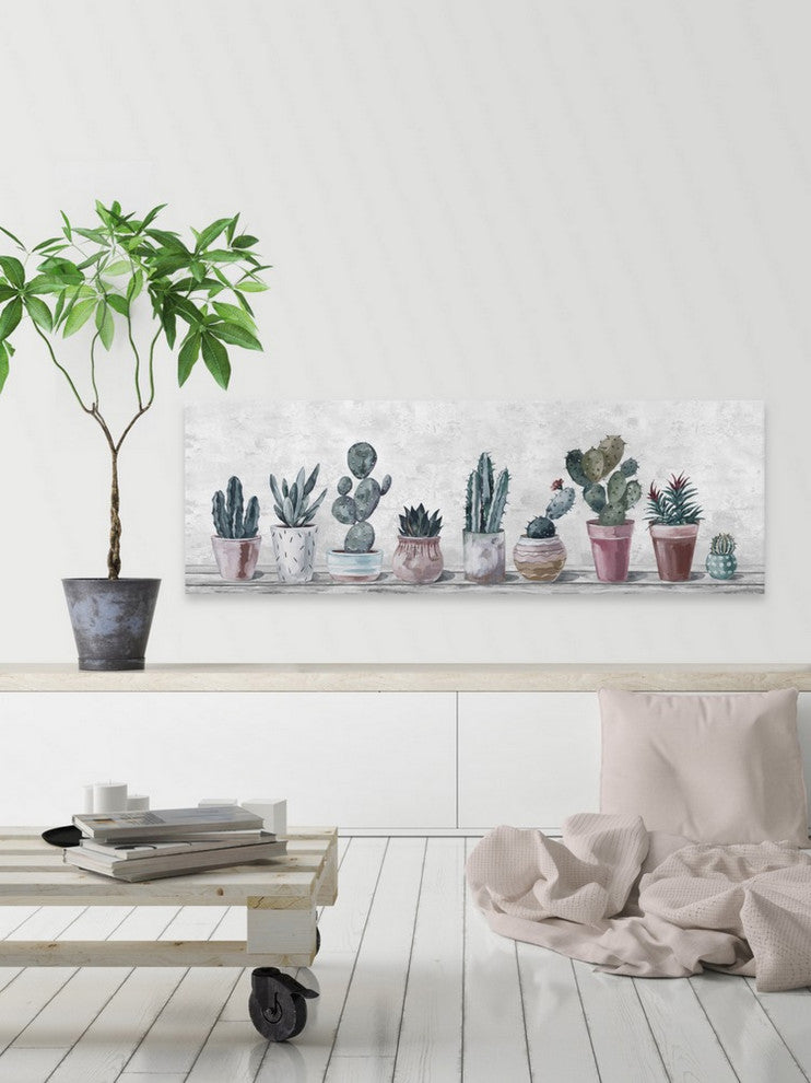 "Blooming Succulents" Painting Print on Wrapped Canvas