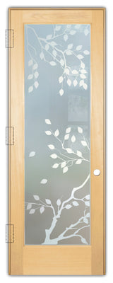 Interior Doors - Cherry Tree Frosted Glass Design - 28" x 80" - CUSTOMIZE...