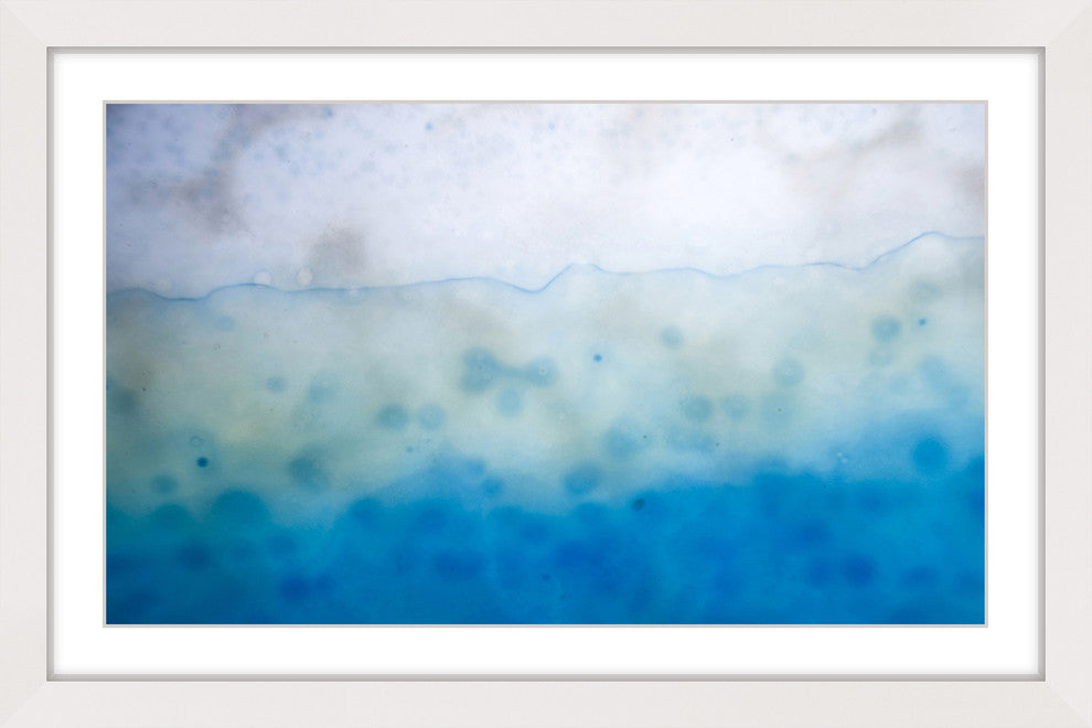 "Blue Liquid" Framed Art Print