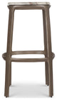 Marbelle Alfie Marble Bar Stool Toronto Sand/Antique Nickel Finish