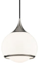 Reese 1-Light Medium Pendant, Polished Nickel