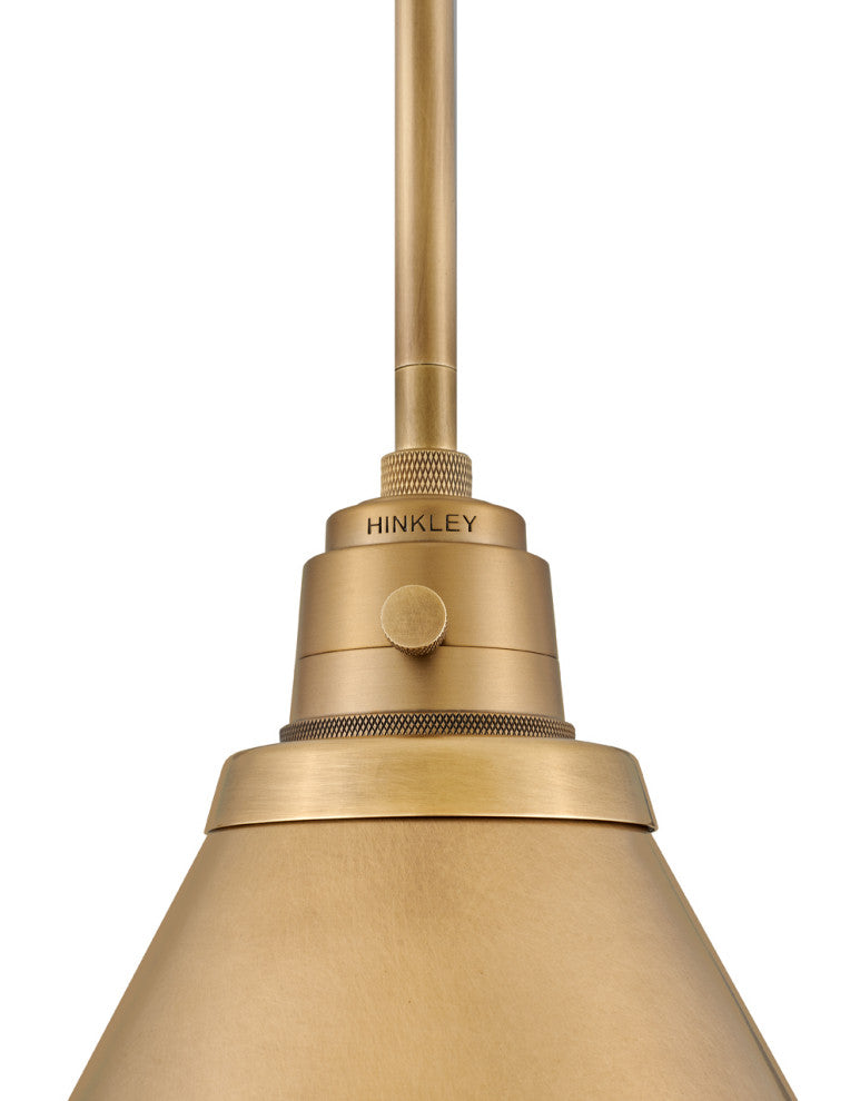 Hinkley Arti 14.5" Medium Pendant Light, Heritage Brass