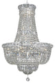 Elegant Tranquil Dining Room Light, Chrome Finish With Royal Cut Crystal