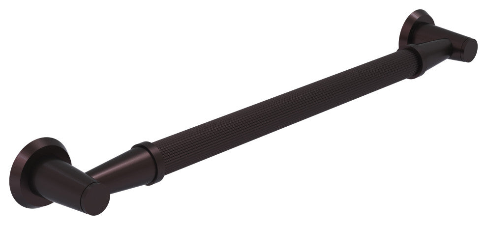 16" Reeded Grab Bar, Antique Bronze