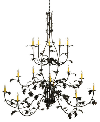 72 Wide Oak Leaf 15 Light Chandelier