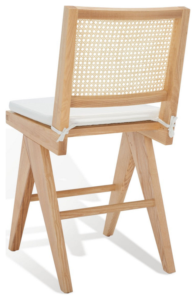 Safavieh Couture Colette Rattan Counter Stool, Natural
