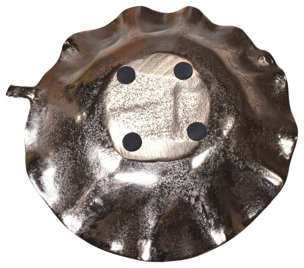 Handmade Decorative Aluminium Tray, Bronze Color Coated