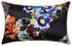 Linum Home Textiles Bright Bouquet Decorative Pillow Cover, Black Multi, Lumbar