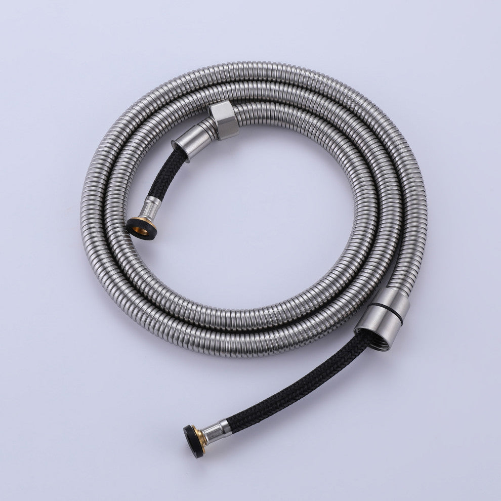 Ceiling Mounted Rain Shower System with Hand Shower-Includes Rough-in Valve, Brushed Nickel