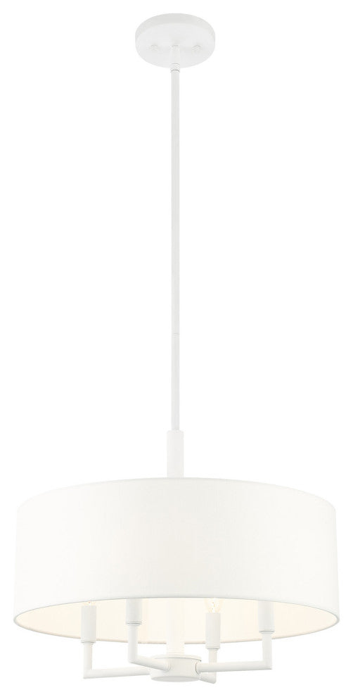 White Timeless, Transitional, Versatile, Pendant Chandelier