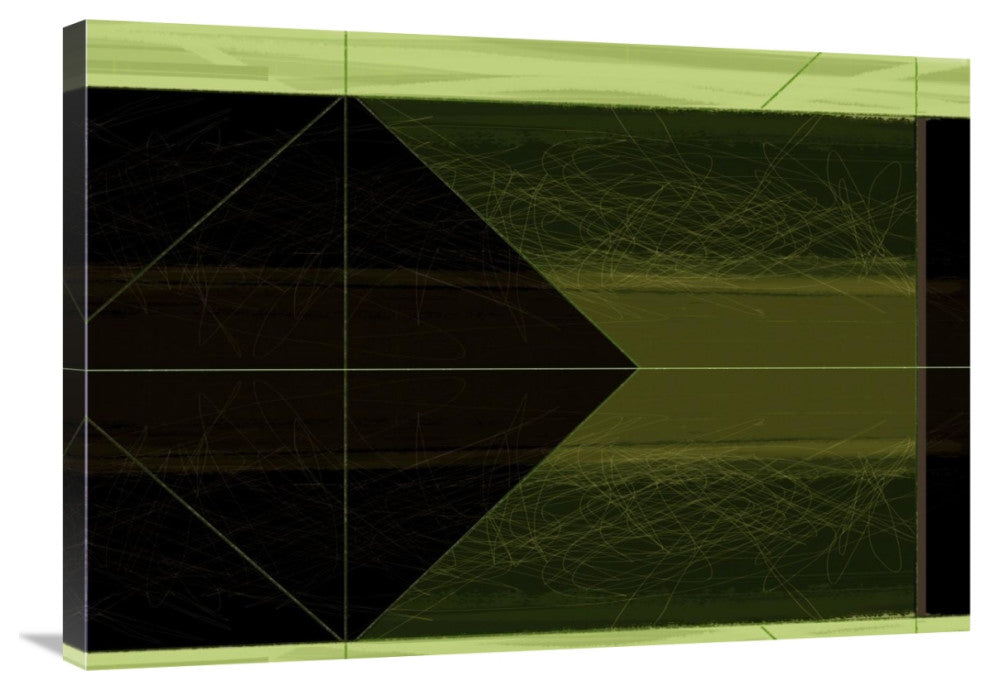 "Abstract Green Cone" Fine Art Print