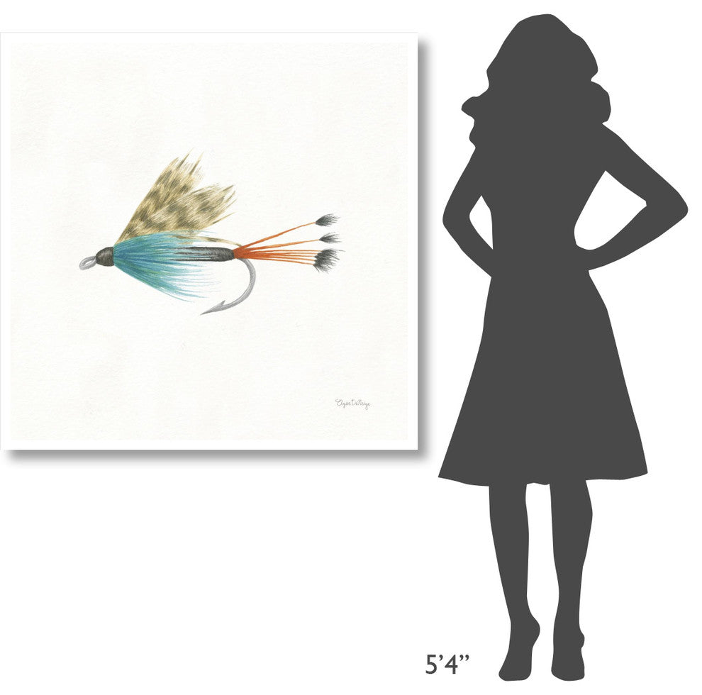 "Gone Fishin V" Digital Paper Print by Elyse DeNeige, 42"x42"