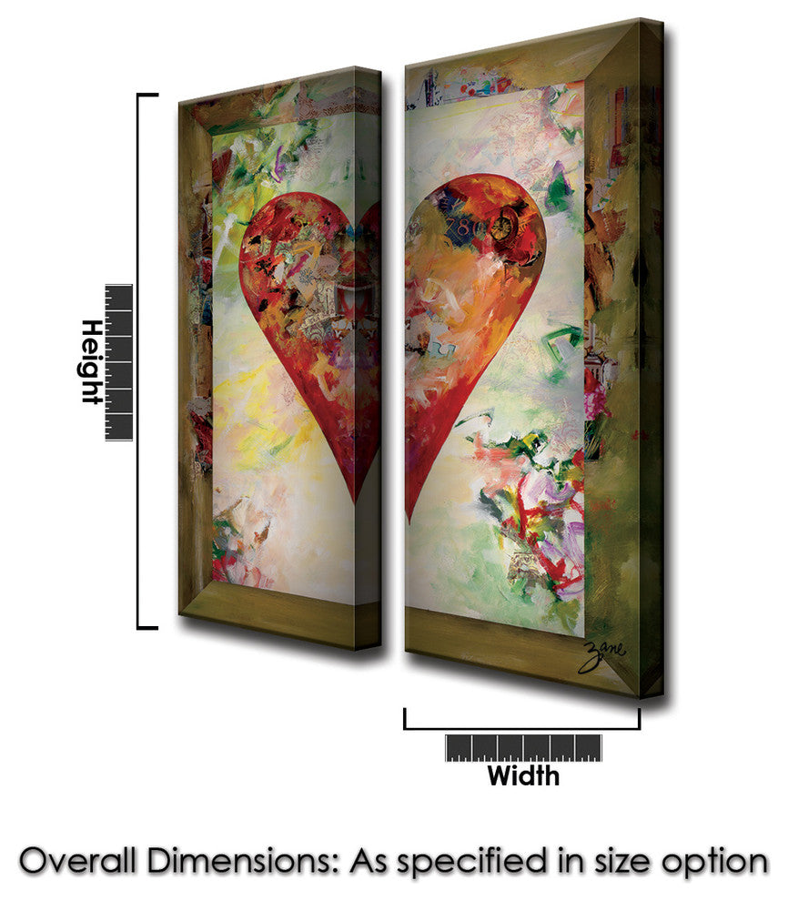 Heartwork "Connected3" 2-Piece Canvas Art Set, 40"x16"