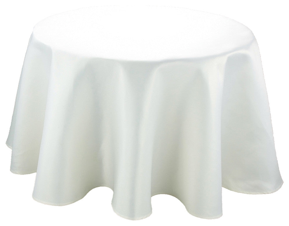 Samantha Collection, White, 72" Round