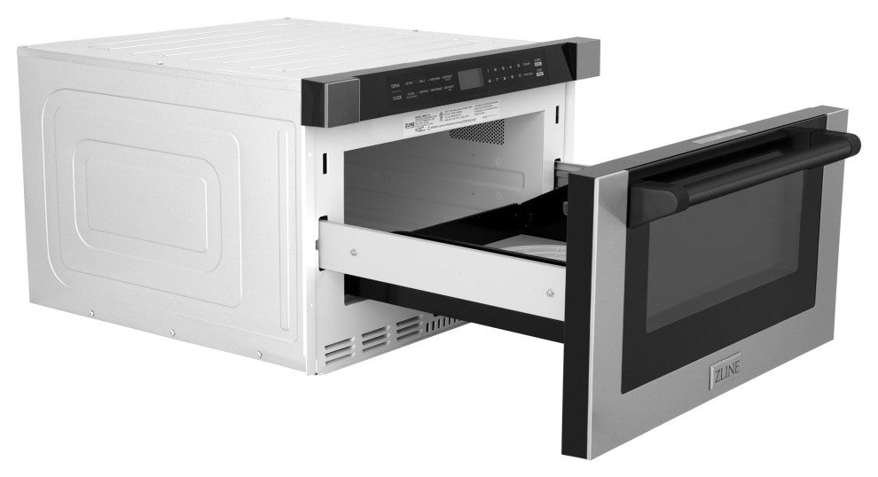 ZLINE Microwave Drawer s, Stainless and Matte Black MWDZ-1-H-30-MB