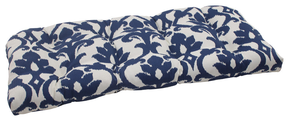 Bosco Navy Wicker Loveseat Cushion