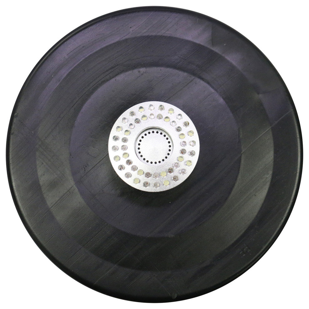 398 GPH Pump 48 LED Light Floating Spray Fountain, Black