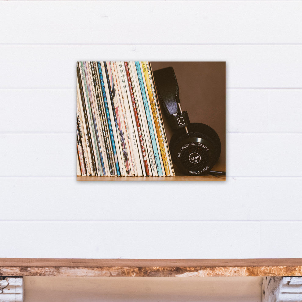 Vintage Vinyls 16x20 Canvas Wall Art