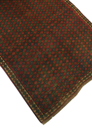 Semi Antique Walcot Rusty-Red/Green Rug, 3'1x4'10