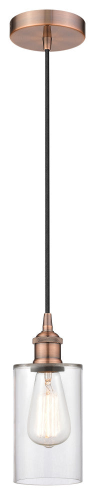Innovations 616-1P-AC-G802 1-Light Mini Pendant, Antique Copper