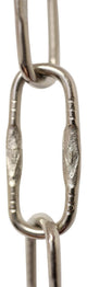 RCH Hardware Steel Spanish Chandelier Chain, 2 Sizes, 10', Polished Nickel, U25