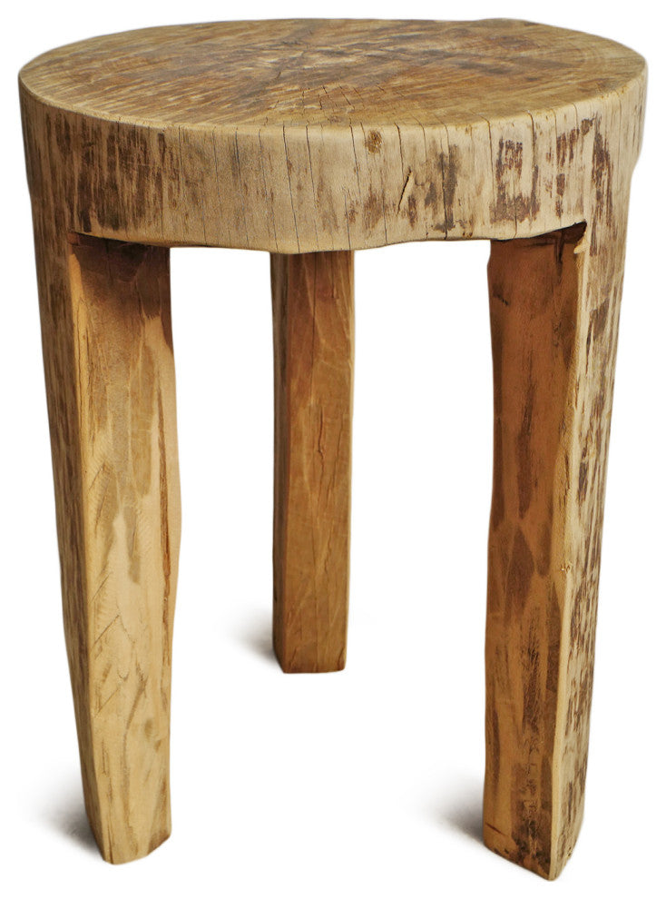Rustic Naga Three Leg Wood Table 3