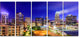 "Charlotte North Carolina" Canvas Print60"x28", 5-Panels