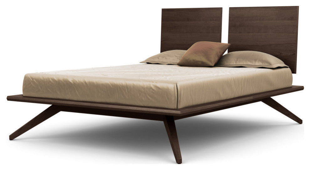 Copeland Astrid Bed With 2 Headboard Panels, Smoke Cherry, Cal King