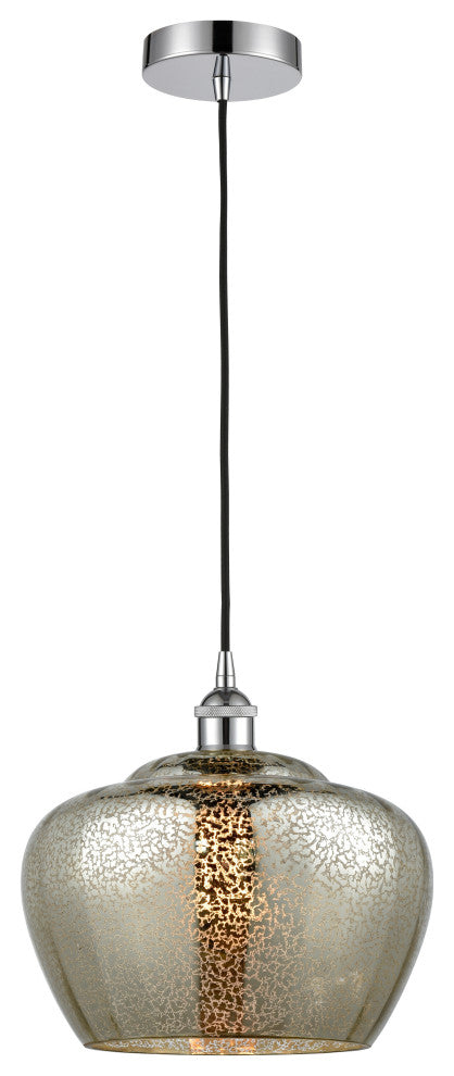 Innovations 616-1P-PC-G96-L Fenton 1 Light 11" Mini Pendant, Polished Chrome