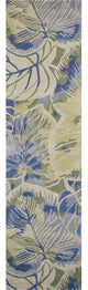 KAS Sparta 3105 Blue/Green Silhoutte Area Rug, 2'6"x10' Runner