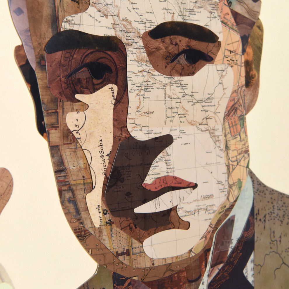 Godfather Handmade Collage Framed Wall Art Under Glass Signed by Alex Zeng