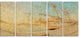 "Old Sailing Ship in Sunlight" Extra Large Seascape Art Canvas, 5Panel, 60"x28"