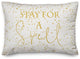 Stay For A Spell 14x20 Spun Poly Pillow