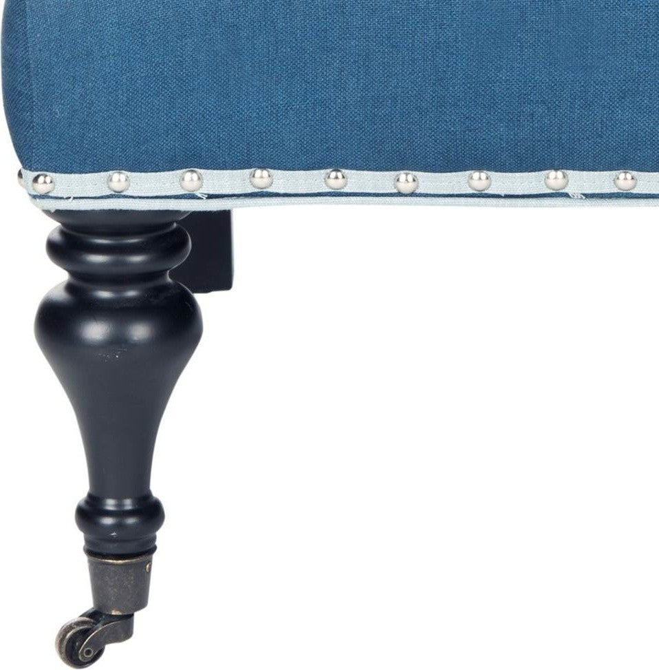 Safavieh Devona Arm Chair, Steel Blue