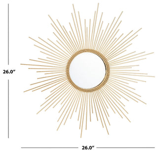 Safavieh Nahla Sunburst Mirror, Gold