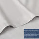 Delara 100% Eucalyptus Lyocell Tencel Sheet, 1 Flat Sheet Only, Dove, Queen, 96"x105"
