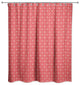Red Snowflake Pattern 5 71x74 Shower Curtain