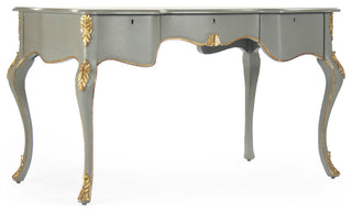 Bay Desk, Gray/Green/Gold