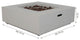 Sunnydaze Contempo Square Outdoor Propane Gas Fire Pit With Cover, 34"