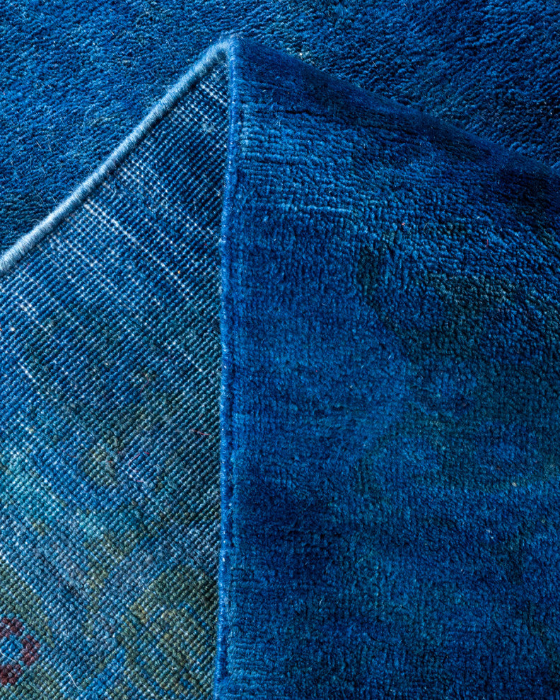 Vibrance, One-of-a-Kind Handmade Area Rug Blue, 18'3"x9'1"