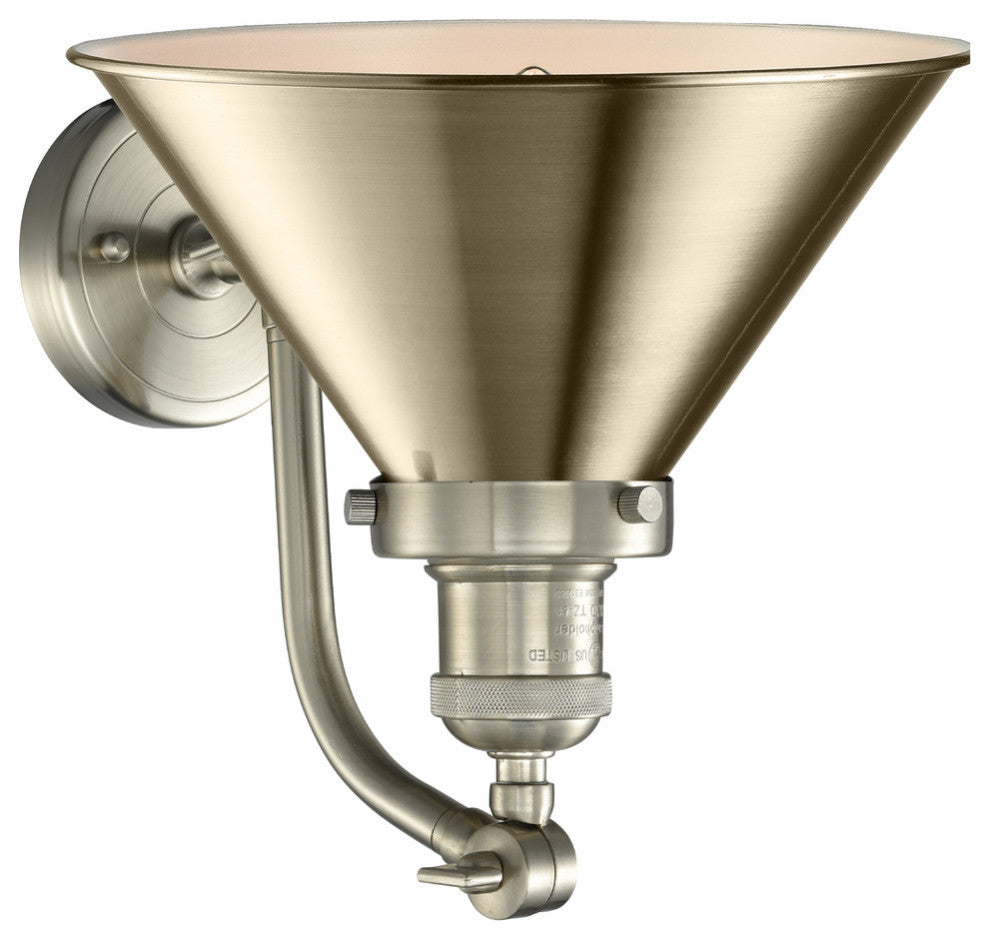 INNOVATIONS LIGHTING 515-1W-SN-M10-SN-LED Briarcliff 1 Light Sconce