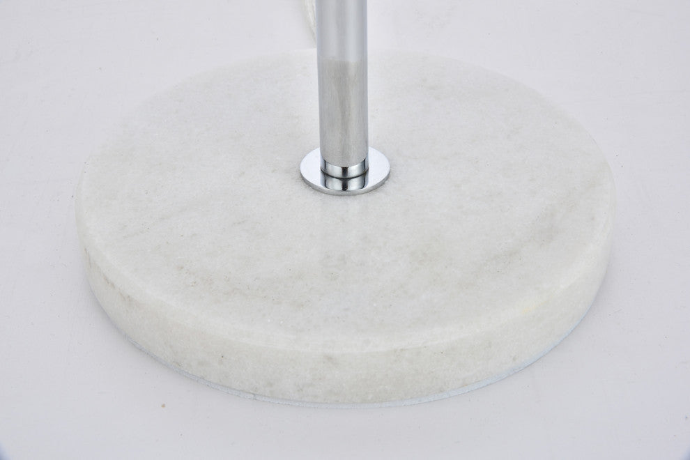 Elegant Eclipse 2-Light Chrome Table Lamp