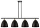 Ballston Dome Island Light, Black Antique Brass, Matte Black
